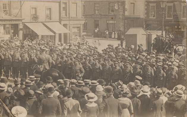 Troops in the Market Place